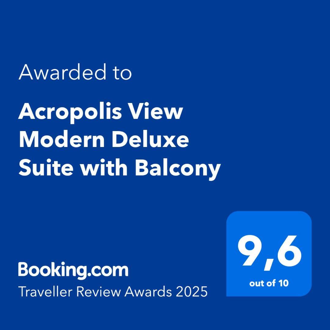Acropolis View Modern Deluxe Suite With Balcony Atény Exteriér fotografie